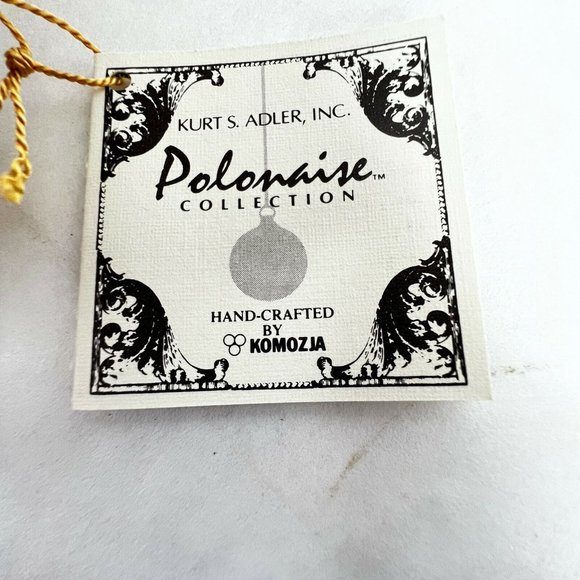 Kurt S Adler Polonaise Komozja Millennium Angel Ornament 2000 Glass Original Box - Picture 8 of 12